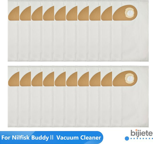 Nilfisk Ersatz-Staubsaugerbeutel für Buddy II 12/18/12L/18L INOX in Weiß - Bild 1