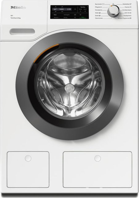 Miele W1 ChromeEdition WCG 670 WCS TDos Stand-Waschmaschine Frontlader, Weiß, 9 kg, 1400 U/min, mit AutoDos und App-Steuerung - Bild 1
