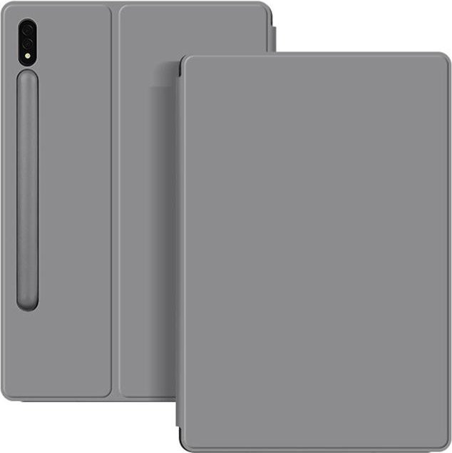 Magnetische Tablet-Hülle für Samsung Galaxy Tab S8 S9 S10 Ultra S7 Plus FE in Grau mit Stifthalter - Bild 1