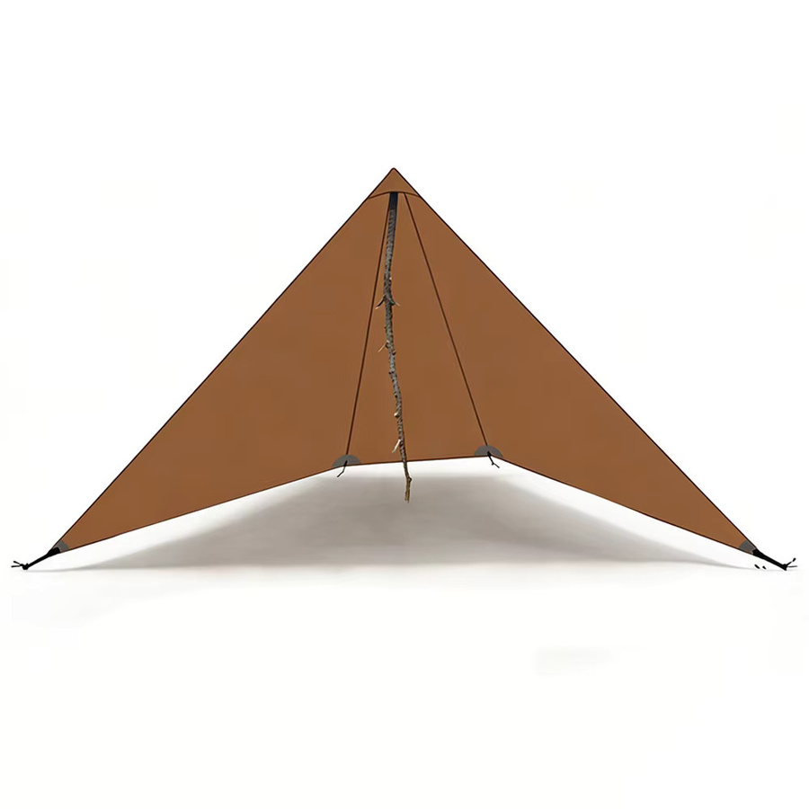 Top Lander Ultraleichter Camping-Windschutz aus Nylon in Braun, B x H: 1,9 x 1,1 m - Bild 6