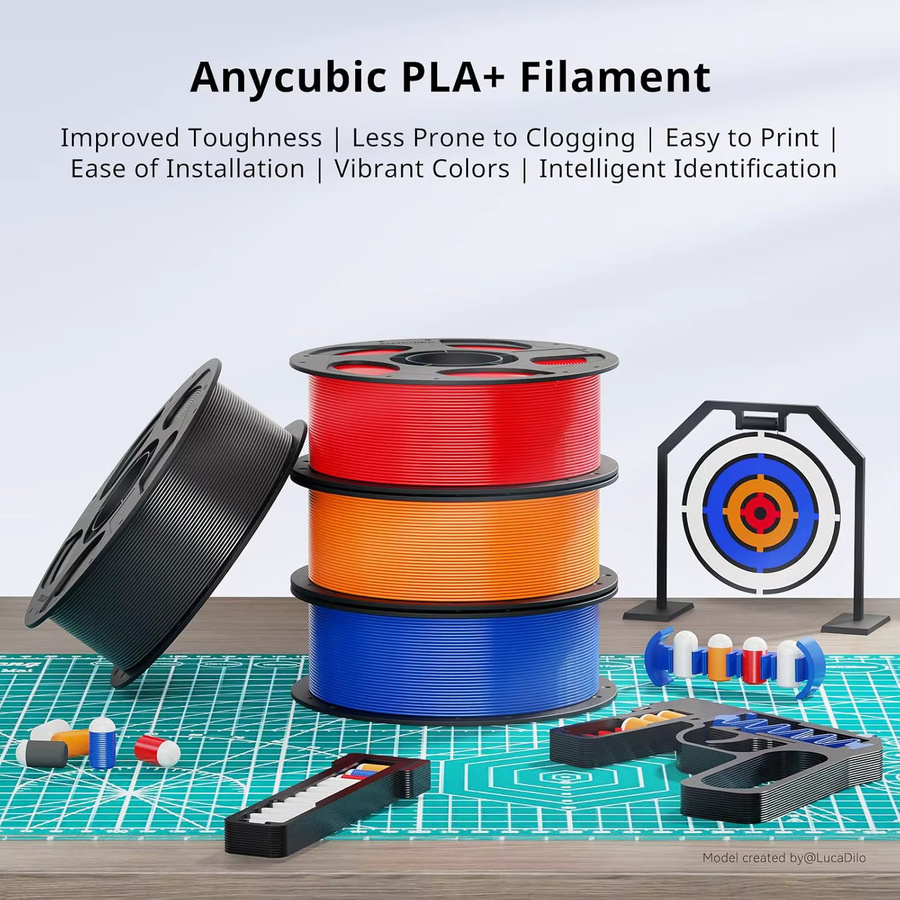 DINGSUN 3D 3D-Drucker-Filament PLA Plus Weiß, 1,75 mm, für FDM-Drucker - Bild 2