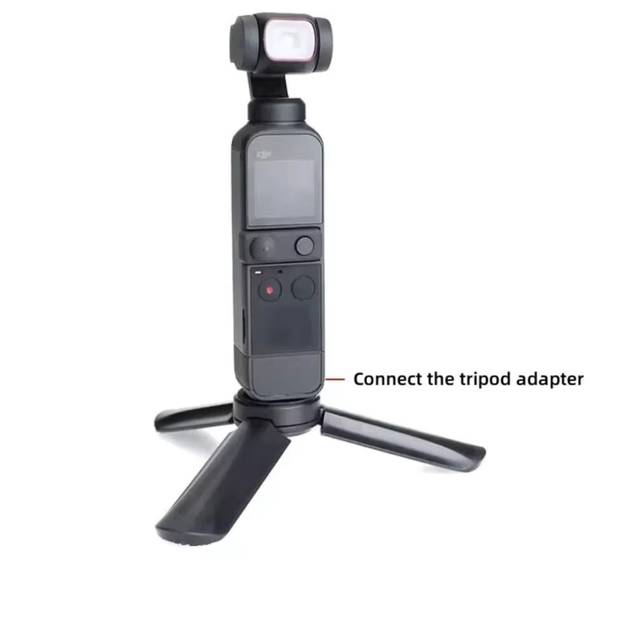 DJI Mini Stativ in Schwarz als Desktop Stand und Selfie Stick Zubehör für DJI Osmo Pocket 3 und Pocket 2 Gimbal - Bild 2