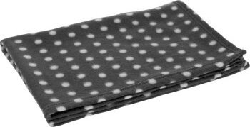 FIT+FUN Fleecedecke Classic aus Polyester in Grau/Weiß - Bild 1