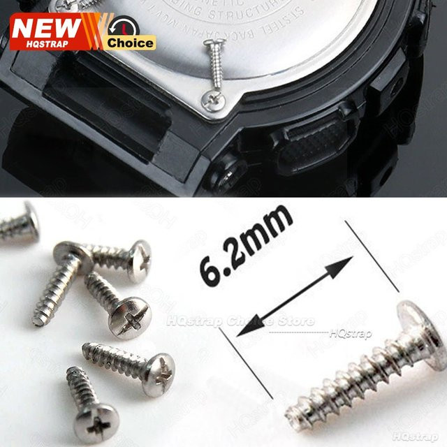 Uhrenreparaturwerkzeuge Edelstahl, Kreuzrundkopfschraube, 6,2 mm, Silber - Bild 1