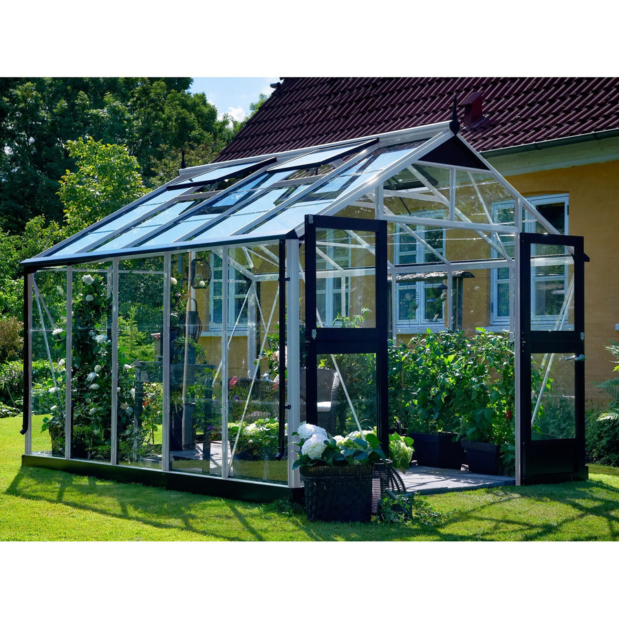 Juliana Gewächshaus Premium 10 aus Aluminium mit Sicherheitsglas und Satteldach - Bild 2
