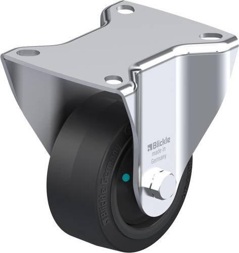 Blickle Bockrolle 851374 BK-POEV 82KFD in Schwarz und Silber, Rad-Durchmesser: 80 mm, Tragfähigkeit (max.): 170 kg - Bild 1