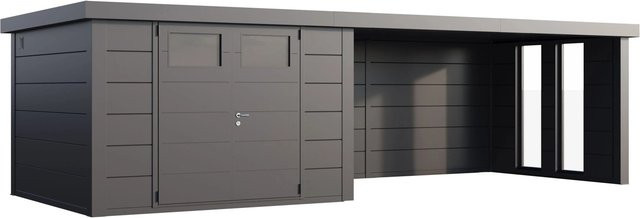 Telluria Gerätehaus Classico in Silber mit Außenmaß B: 782 cm, H: 219 cm, T: 318 cm - Bild 1