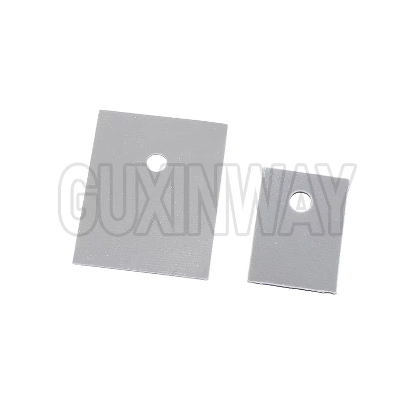 GUXINWAY Isolierte Silikon-Pad-Folie Streifen als Kühlkörper-Unterlage für TO-3P TO-220, Grau, B: 25 mm, H: 20 mm und B: 19 mm, H: 14 mm - Bild 1