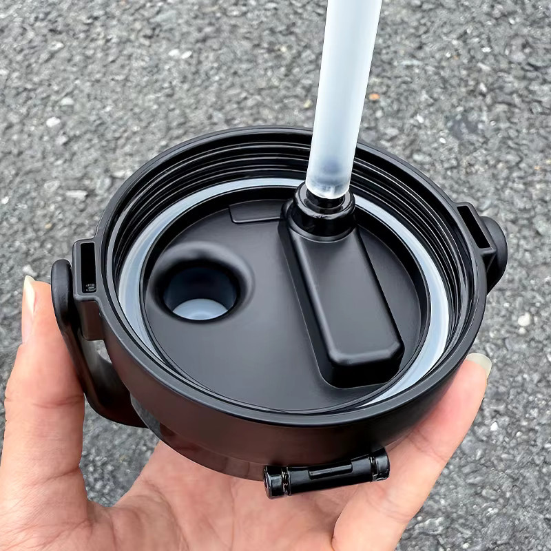Isolierter Trinkbecher für Outdoor und Sport, Tragbare Sportflasche, Weiß, 2000 ml - Bild 3