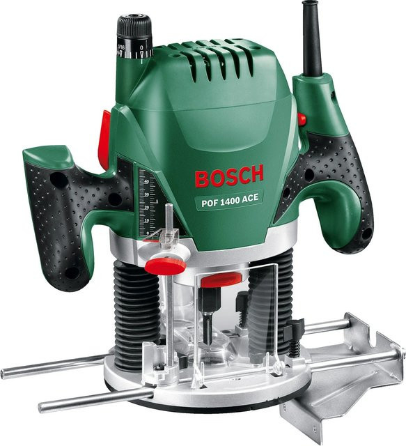 Bosch Home and Garden Oberfräse POF 1400 ACE mit 1400 W Leistung in Grün, Schwarz und Silber - Bild 1