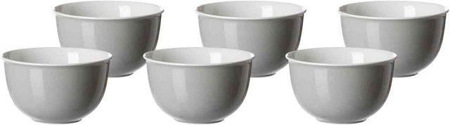 Ritzenhoff & Breker Müslischalen Doppio aus Porzellan, 6er Set, Weiß, Durchmesser: 14 cm - Bild 1
