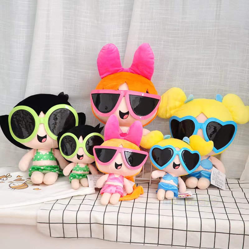 HUGKIS Die Powerpuff Girls Plüsch Spielzeug, Blossom Buttercup Blasen, Plüsch / Textil - Bild 2