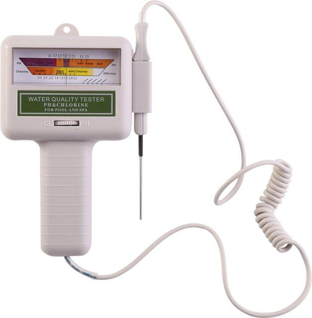 Kkmoon PC101 Digitales PH-Messgerät und Chlor-Tester für die Wasserqualität in Weiß - Bild 1