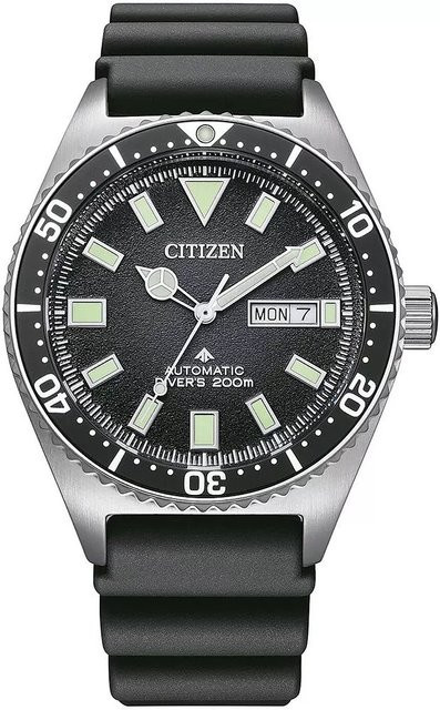 Citizen Armbanduhr Promaster Marine, Automatik, Edelstahl, Schwarz, 41 mm, Herren - Bild 1