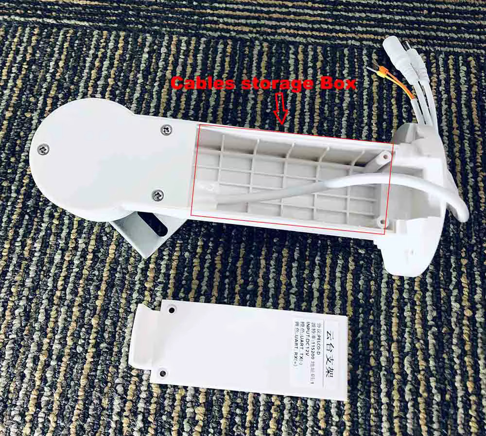 KEYTWO P/T-Halterung für PTZ IP-Kamera mit 270 Grad horizontaler und 70 Grad vertikaler Rotation in Weiß - Bild 3