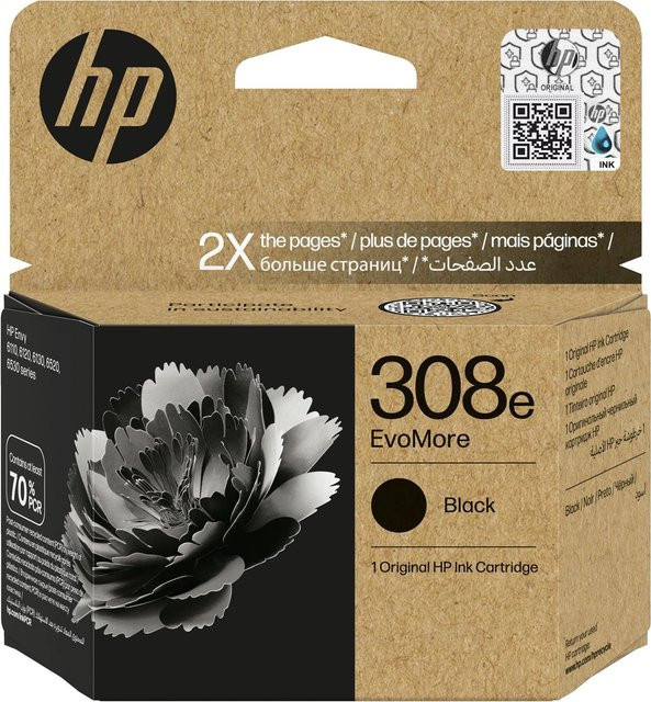 HP 308e EvoMore Original Tintenpatrone für Tintenstrahldrucker in Schwarz - Bild 1