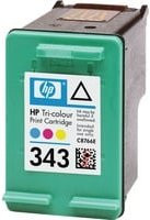 Original HP Tintenpatrone 343 Tri-Colour Cyan Magenta Gelb C8766EE mit 7ml - Bild 2
