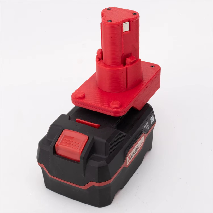 Parkside Tragbarer kabelloser Batterieadapter als Werkzeugkonverter von X20V zu X12V in Rot (ohne Batterie) - Bild 2