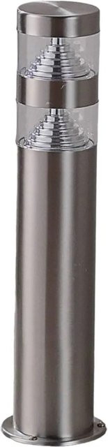 Lindby LED Außenleuchte Lanea Modern aus Edelstahl und Alu in Alu-grau/Silber, IP44, 1-flammig - Bild 1