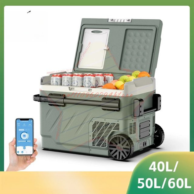 Alpicool EZGW Kompressor-Kühlschrank Tragbarer Mini-Gefrierschrank für Camping und BBQ in Grau - Bild 1