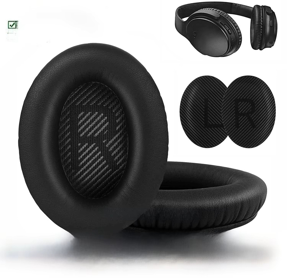 Bose Ersatz-Ohrpolster aus Memory-Schaum für QuietComfort 35, 35 II und QC45 Kopfhörer in Schwarz - Bild 6