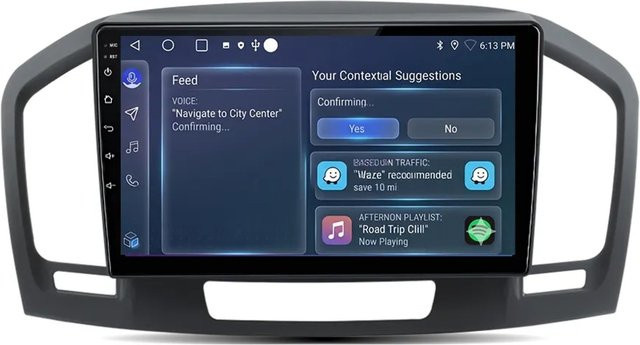 Junsun 9 Zoll Autoradio mit Bluetooth und GPS für Opel und Buick Regal 2009 bis 2013 in Schwarz - Bild 1