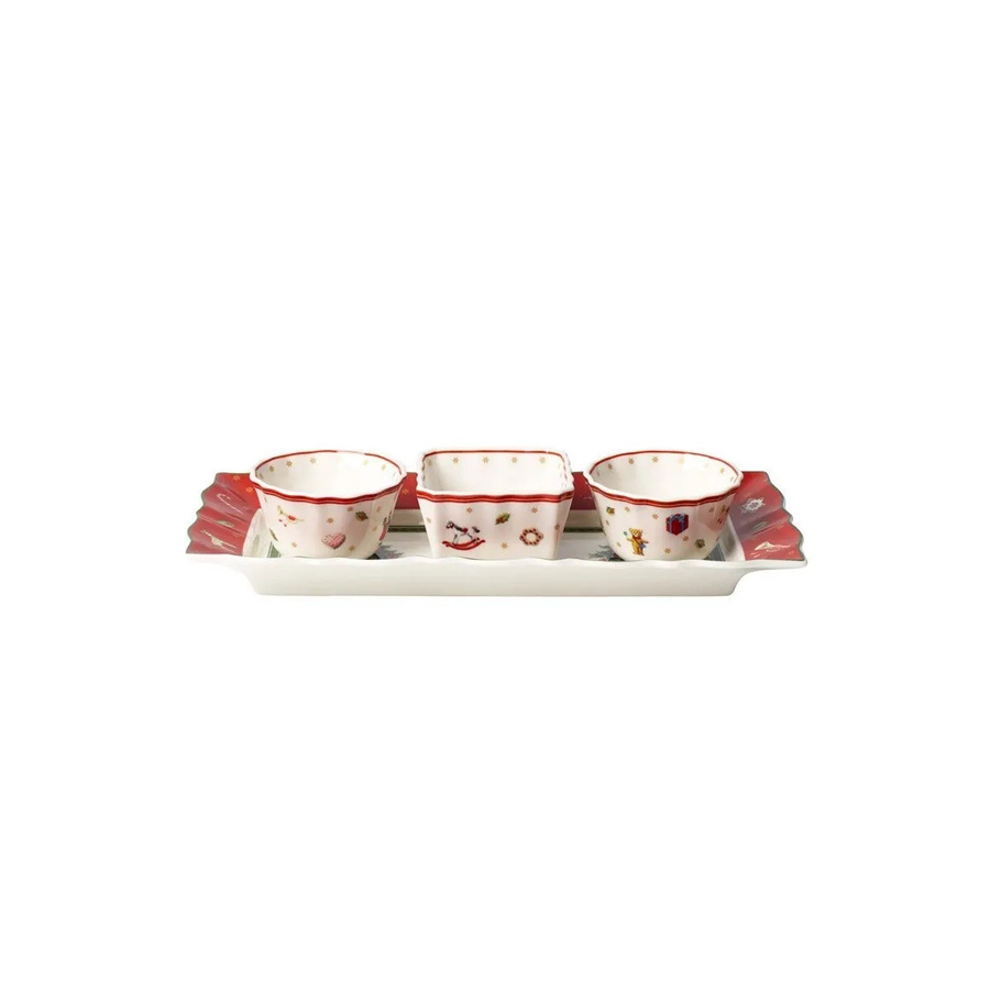 Villeroy & Boch Toy's Delight Dip Set 4-teilig aus Porzellan in Weiß und Rot - Bild 2