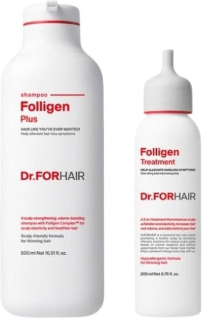 Dr.FORHAIR Folligen Plus Shampoo und Treatment Set, 500ml + 200ml - Bild 1