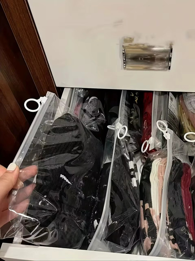 10 Stück transparente Reißverschlusstaschen aus Kunststoff für Schreibwaren, Kosmetik und Reise-Organisation - Bild 6