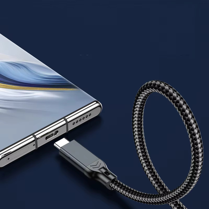 USB-A auf USB-C Datenkabel Schwarz mit 10 Gbit/s Übertragungsrate und 60 W Schnellladefunktion QC 3.0 - Bild 4
