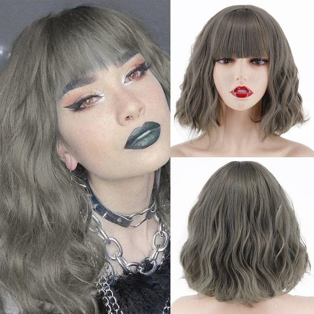 LISI HAIR Perücke, Bob, Ombre Blonde, Synthetische Faser, Damen - Bild 1