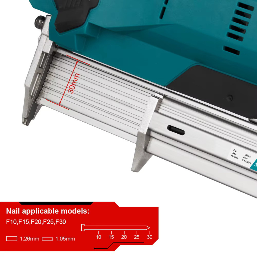 ONEVAN F30G Bürstenlose elektrische Nagelpistole Cordless Nagler kompatibel mit Makita Akku - Bild 4