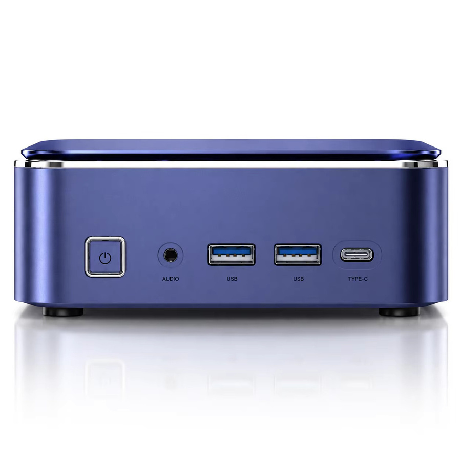 SOYO M5 Mini-PC mit AMD Ryzen 4300U, 16GB LPDDR4, 512GB SSD, Windows 11 Pro, 4K Triple Display, Blau - Bild 2