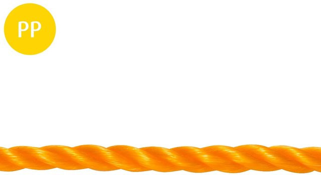 Conacord Polypropylen Monofil Seil Gedreht Orange Durchmesser: 8 mm - Bild 1
