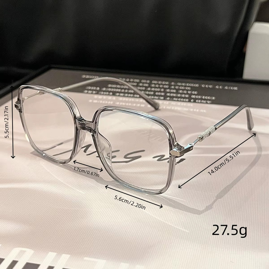 RELEN Korrektionsbrille Damen, Vollrand, Square, Metall, transparent - Bild 2
