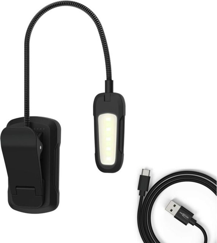 Ansmann LED Book Light Tischleuchte dimmbar wiederaufladbar Schwarz - Bild 3