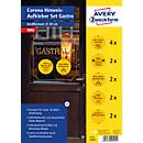 AVERY Zweckform Klebeetiketten Corona, rund, gelb, beschreibbar, 12 Stück - Bild 2