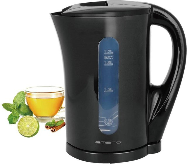 Emerio Wasserkocher WK-123483 aus Kunststoff in Schwarz mit 1,7 l Füllmenge - Bild 1