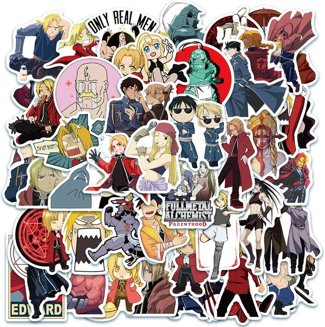 Bandai Fullmetal Alchemist Aufkleber, Nachfüllpack, Bunt / Mehrfarbig - Bild 1