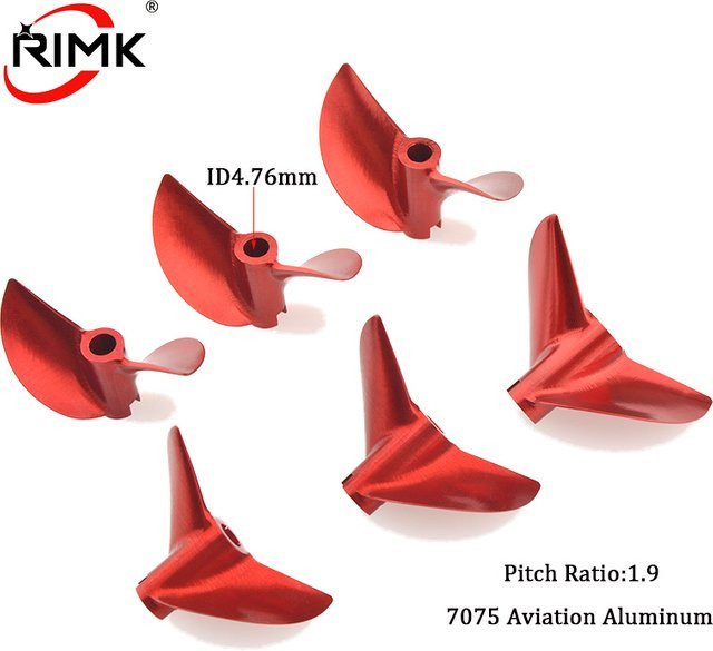 RIMK Propeller, Roter Aluminium, 2-Blatt-Schraube, links/rechts - Bild 1