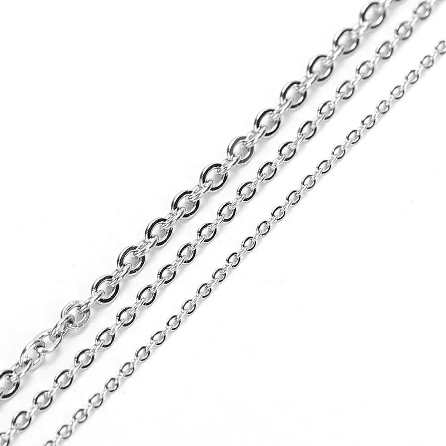 Ailimi Edelstahlkette, Silber, 10 Meter, Unisex - Bild 2