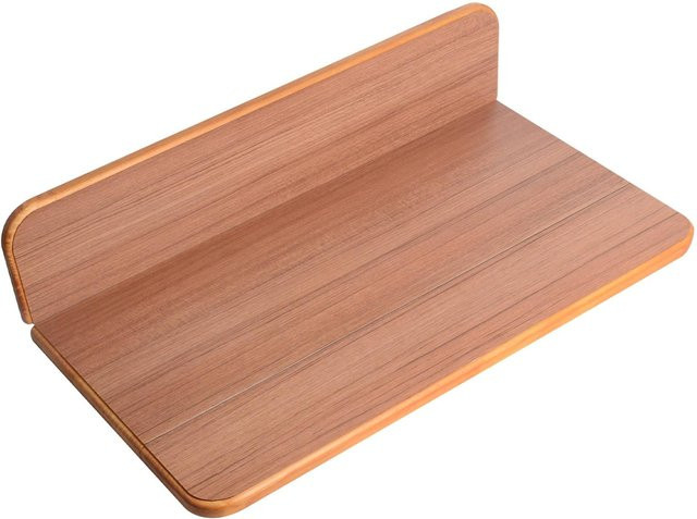 KaiSai Klappbare Wohnmobil Tischplatte aus Massivholz in Braun, Quadratisch für Yacht, Boot und Nutzfahrzeuge, B: 59,5 cm, T: 48,0 cm - Bild 1