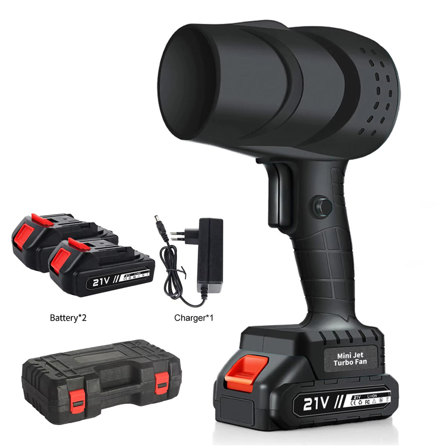 HGTUGO Elektrischer Turbo-Lüfter Schwarz – Leistungsstarker kabelloser Jet-Lüfter mit 36000rpm für 21V Akku - Bild 5