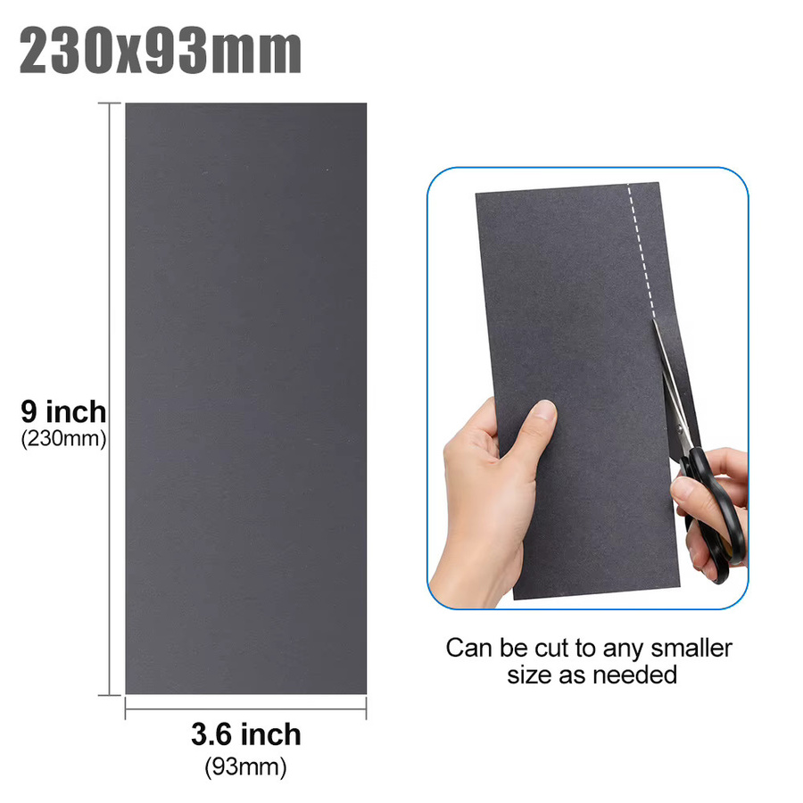 20 Stück xcan Schleifpapier Set in Grau, Körnung 1000/2000/3000/5000/7000 für Nass- und Trockenschleifen von Holz, Metall und Kunststoff zum Polieren - Bild 5