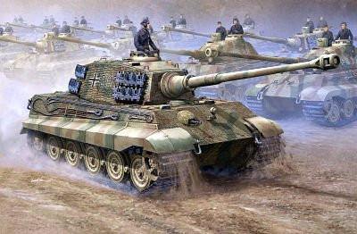 Trumpeter German King Tiger 2 in 1, Fahrzeug, 1:16, Grün - Bild 1