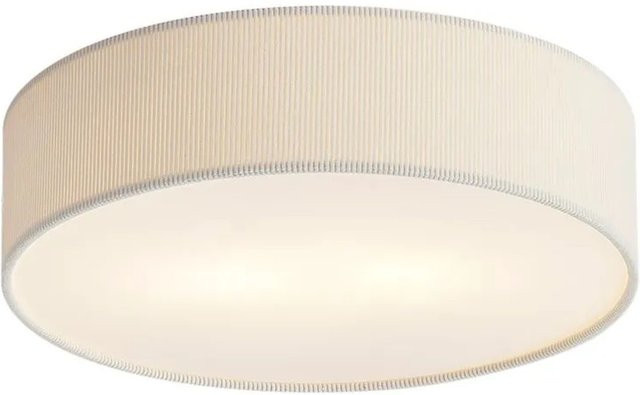 QAZQA Moderne Deckenleuchte Weiß mit Samtschirm, 2-flammig, Durchmesser: 38 cm - Bild 1