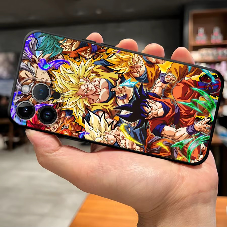 Dragon Ball Goku Vegeta Handyhülle für Apple iPhone 17 16 15 14 13 12 11 Pro Max Plus XR XS 7 8 in Schwarz - Bild 4