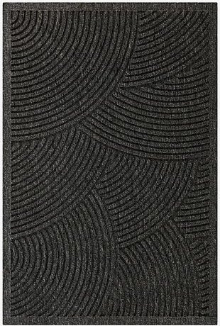 Jotex HYDRA Türmatte in Grau und Schwarz, rechteckig, B/T: 90,0 x 60,0 cm - Bild 1