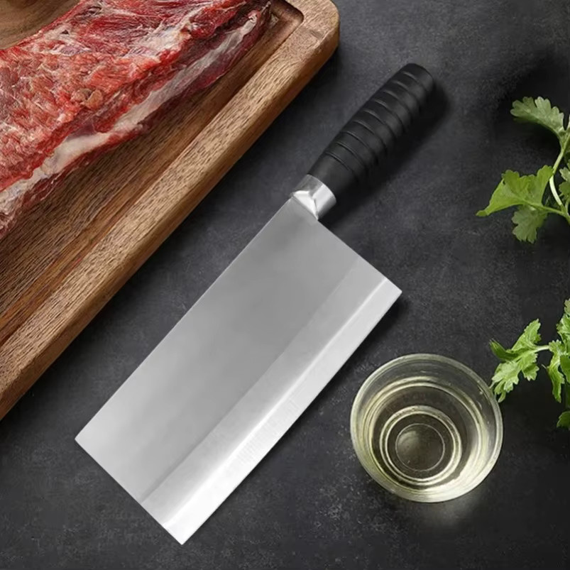 InLeung Handgeschmiedetes Chefmesser in Silber mit Kunststoffgriff zum Schneiden von Fleisch, Gemüse und Fisch - Bild 3