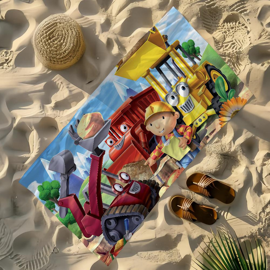 Schnelltrocknendes Handtuch von Shanika Chen mit Cartoon-Design, ideal für Strand, Pool und Reisen, Mehrfarbig, Breite: 30 cm, Höhe: 60 cm - Bild 6